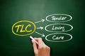 TLC - Tender Loving Care acronym concept