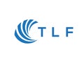 TLF letter logo design on white background. TLF creative circle letter logo Royalty Free Stock Photo