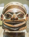 Tlingit human-shaped helmet and collar