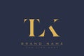 TLK abstract letter logo design Royalty Free Stock Photo