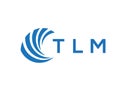 TLM letter logo design on white background. TLM creative circle letter logo Royalty Free Stock Photo