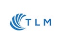 TLM letter logo design on white background. TLM creative circle letter logo concept. TLM letter design Royalty Free Stock Photo