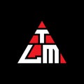 TLM triangle letter logo design with triangle shape. TLM triangle logo design monogram. TLM triangle vector logo template with red Royalty Free Stock Photo