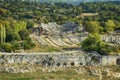 Tlos ruins and tombs, an ancient Lycian city near the town of Seydikemer, Mugla, Turkey. Royalty Free Stock Photo
