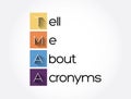 TMAA - Tell Me About Acronyms, acronym concept background