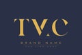 TMC abstract letter logo design Royalty Free Stock Photo