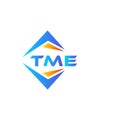 TME abstract technology logo design on white background. TME creative initials letter logo concept Royalty Free Stock Photo