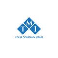 TMI letter logo design on WHITE background. TMI creative initials letter logo concept. Royalty Free Stock Photo