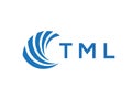 TML letter logo design on white background. TML creative circle letter logo gn Royalty Free Stock Photo