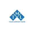 TML letter logo design on WHITE background. TML creative initials letter logo concept Royalty Free Stock Photo
