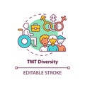 Tmt diversity concept icon Royalty Free Stock Photo