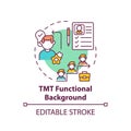 Tmt functional background concept icon Royalty Free Stock Photo