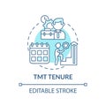 Tmt tenure concept icon Royalty Free Stock Photo