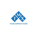 TMX letter logo design on WHITE background. TMX creative initials letter logo concept.