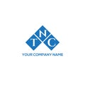 TNC letter logo design on WHITE background. TNC creative initials letter logo concept.