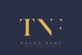 TNF abstract letter logo design Royalty Free Stock Photo