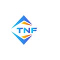 TNF abstract technology logo design on white background. TNF creative initials letter logo concept Royalty Free Stock Photo