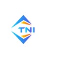 TNI abstract technology logo design on white background. TNI creative initials letter logo concept