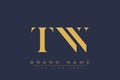 TNN abstract letter logo design Royalty Free Stock Photo