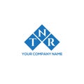 TNR letter logo design on WHITE background. TNR creative initials letter logo concept. Royalty Free Stock Photo