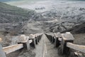 Volcano Step Cratere Mount Bromo Eruption, East Java Indonesia Royalty Free Stock Photo