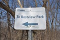 To Bestview park sign Royalty Free Stock Photo