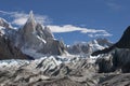 To Cerro Torre glacier, Patagonia, Argentina Royalty Free Stock Photo