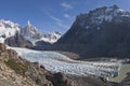 To Cerro Torre glacier, Patagonia, Argentina Royalty Free Stock Photo