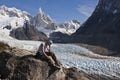 To Cerro Torre glacier, Patagonia, Argentina Royalty Free Stock Photo