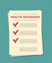 Insurance concept with icons design, vector illustration 10 eps graphic. Royalty Free Stock Photo
