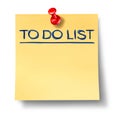 To do list blank office note isolated Royalty Free Stock Photo