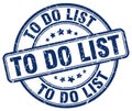 to do list blue stamp