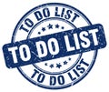 to do list blue stamp