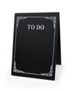 To do list chalkboard isolated on white background checklist