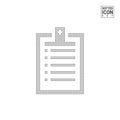 To Do List Dot Pattern Icon. Clipboard Dotted Icon Isolated on White. Vector Background or Design Template