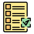 To do list icon vector flat Royalty Free Stock Photo