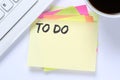 To Do list note paper checklist business desk