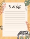 To do list notes concept.