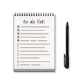To do list reminder concept in realistic style