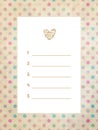To do list template, 5 important daily golas. Royalty Free Stock Photo