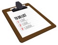 To Do List to Live, Love, Laugh Royalty Free Stock Photo