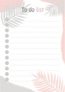 to do list vertical on white background with graphic elements