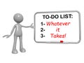 To do list whatever it takes on board