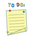 To Do List on whiteboard or fridge with magnets