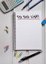 To do list word on notebook Royalty Free Stock Photo