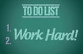 To do list work hard concept illustration design Royalty Free Stock Photo