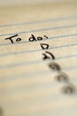 To Do List Written on Notebook for Organization Royalty Free Stock Photo