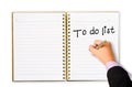 To do list for you marketing plan.