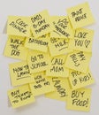 To do post it notes Royalty Free Stock Photo