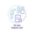 To-do today list concept icon